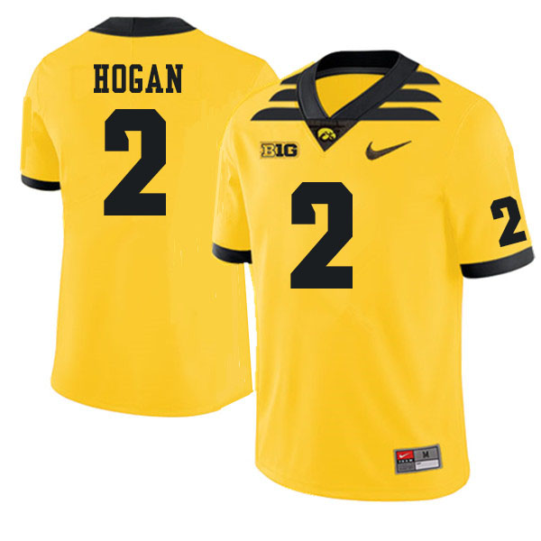 Men #2 Deuce Hogan Iowa Hawkeyes College Football Jerseys Sale-Gold